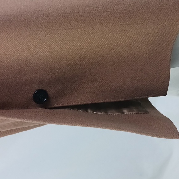 Burberry Tan Wool Trench W Belt Double-Breasted Coat. - Picture 10 of 13